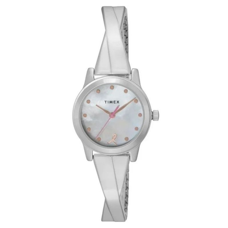 Timex Womens Bangles Mother Of Pearl Dial Watch  Tw2v52900